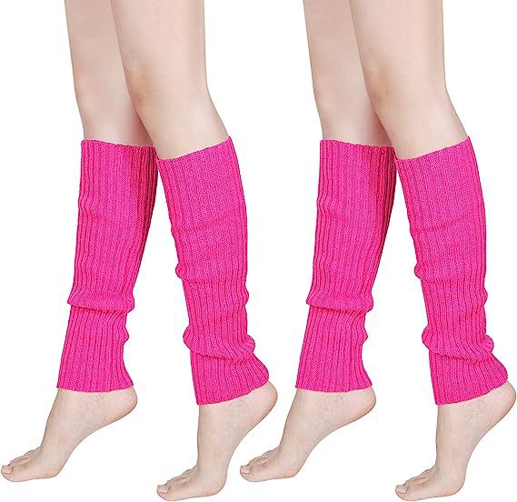 跨境热卖成人 1980s 派对配饰 毛线针织脚套腿套 legwarmer