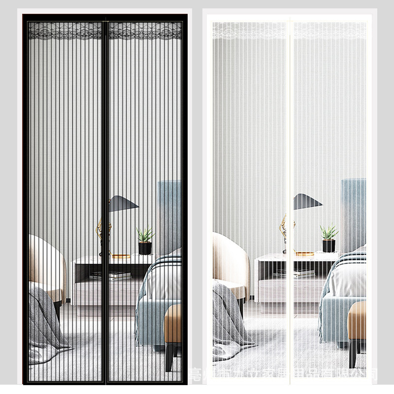 Customized Summer Mosquito-Proof Door Curtain, Anti-Mosquito and Fly, Household No-Punch Magic Tape Self-Adhesive Magnetic Screen Door