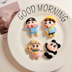 新しいかわいい漫画クレヨンしんちゃんパジャマシリーズ樹脂 diy 車のバッグカップルキーホルダー小さなペンダント