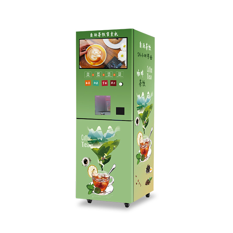 Máquina expendedora de autoservicio no tripulada Máquina comercial de bebidas inteligente totalmente automática sin operación manual, docenas de bebidas caseras