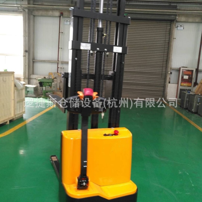 电动步行堆高车叉车液压升降1.5吨步行式式电瓶升高车小型堆垛机
