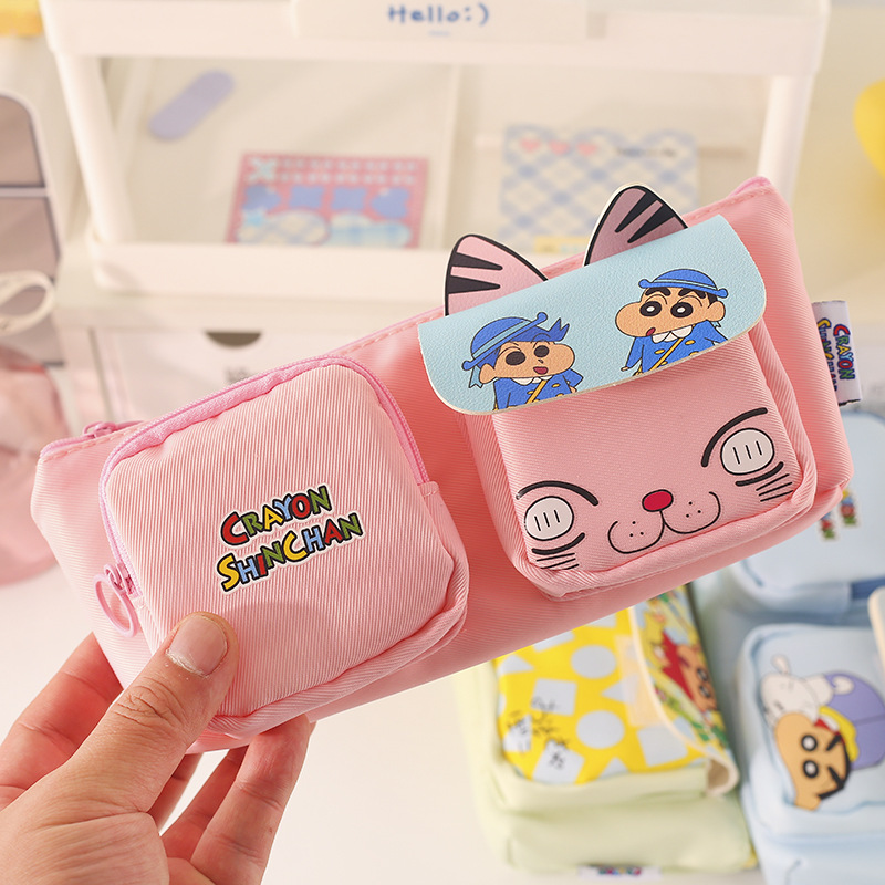 Lápiz pequeño nuevo bolsillo de lápiz trapezoidal invertido nogahara nueva ayuda adorable caja de lápiz de gran capacidad almacenar papelería