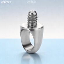 F136钛DIY吊坠配件子弹头挂饰耳骨钉唇钉G23钛合金穿刺饰品穿孔