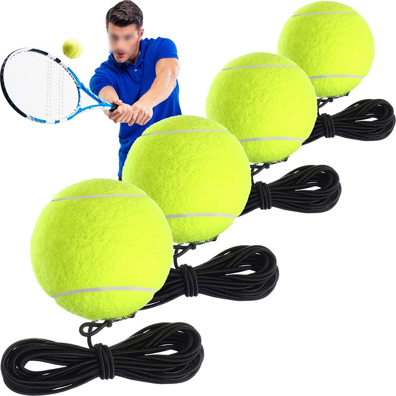 （厂家直销）全新6.35cm带线训练网球耐打耐磨网球