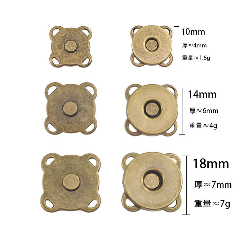 メーカー直供梅型磁石ボタン手縫い式梅の磁気ボタンボタン10mm 14mm 18mmボタン|undefined