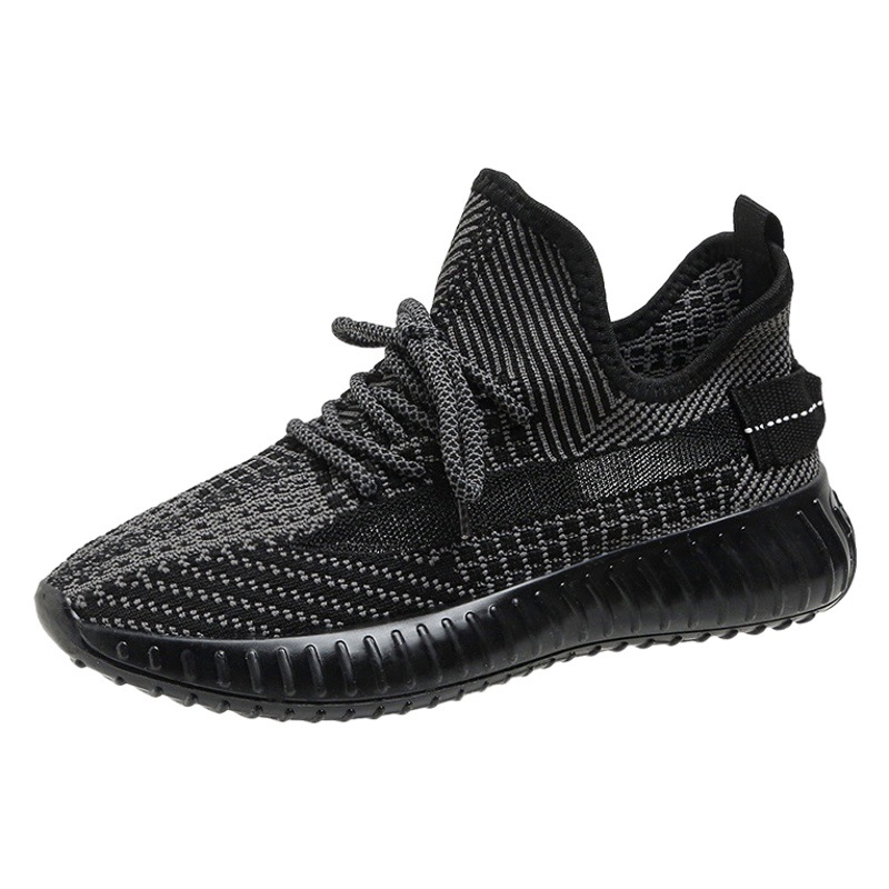 Nuevo modelo 2026 de zapatillas Yeezy para hombre y mujer en stock, venta al por mayor, zapatillas transpirables de malla Flyknit, zapatillas de running modernas para otoño
