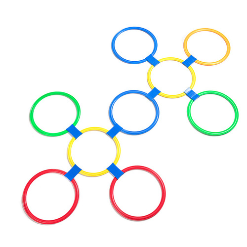 Kindergarten sensory training equipment children's home hopscotch lattice circle high jump outdoor physical sports toys