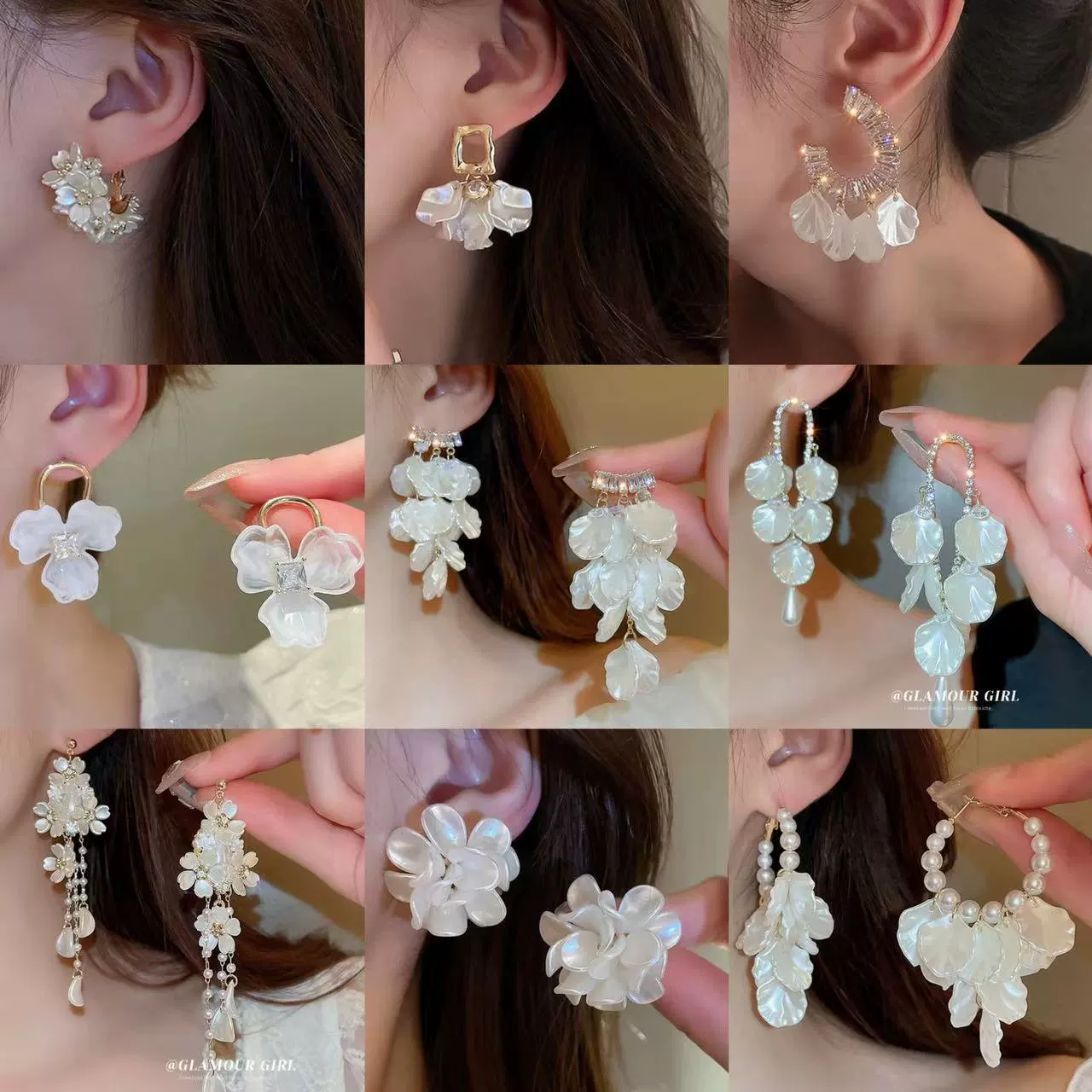 Серебряная игла из жемчуга, милые серьги с кисточками