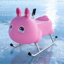 新款冰车冰上自行车厂家冰雪乐园娱乐设备儿童卡通冰车滑冰车爬犁