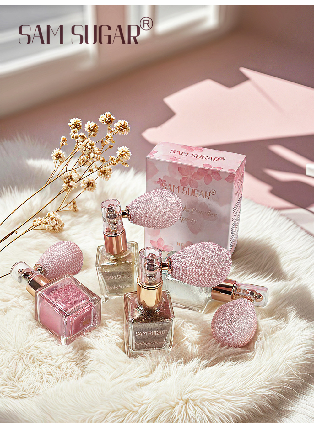 Glitzerndes Highlighter Puder Spray Für Gesicht Und Körper_voghion.com