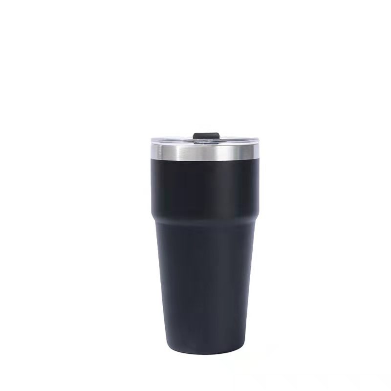 Comercio exterior nuevo acero inoxidable de doble capa 16oz taza de aislamiento caliente taza de automóvil portátil taza de café en stock