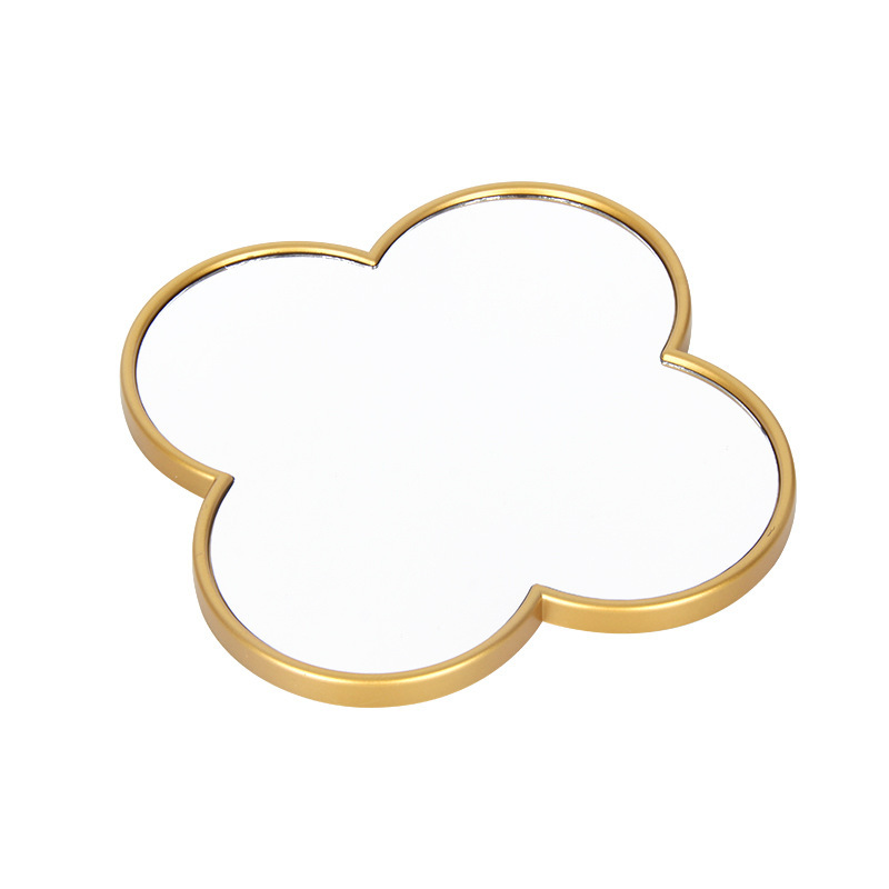 Fábrica en stock espejo de pared de fondo creativo DIY punzón-luz libre lujo colgante de pared espejo decorativo entrada de la sala de estar espejo decorativo