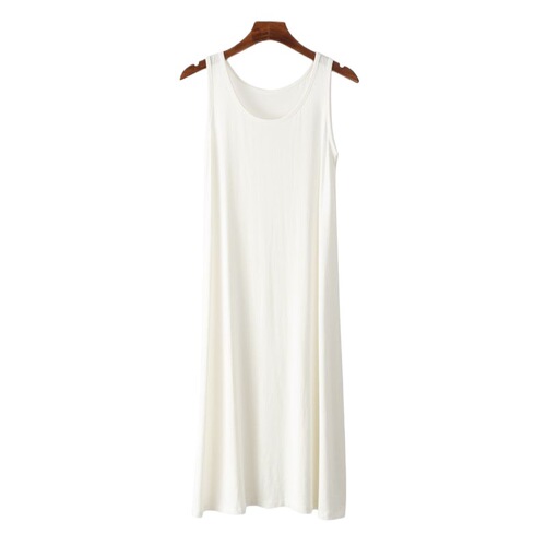 Relaxed Modal Blouse Dress for Women, Summer Hooded Round Neck Sleep Dress, Thin Version, Innerwear Base Dress, Home Knee-Length Dress
