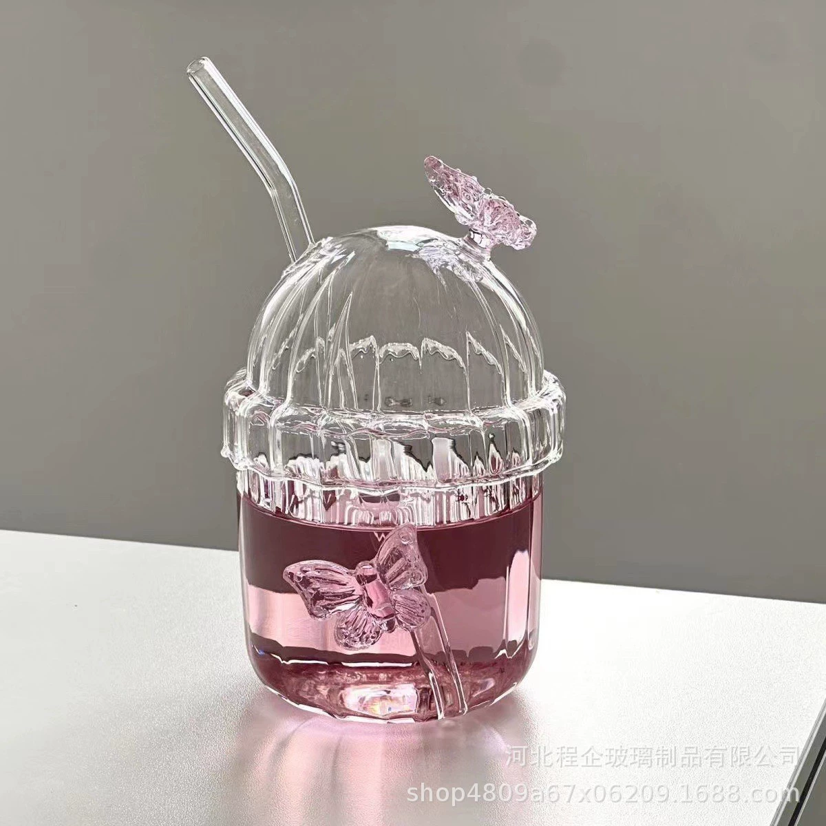 Стакан-кувшин BOBO Butterfly Cup со стеклом из BOROSILICATE, чашка для молока, кофе, питьевая чашка