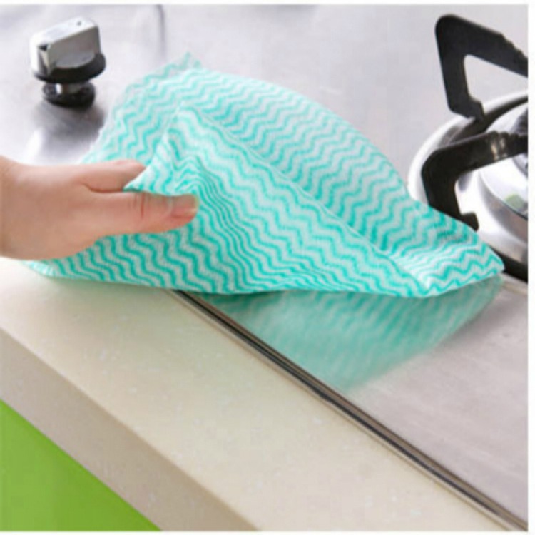 Limpieza del hogar rollo desgarrable trapo/trapo punteado paño no tejido 25 piezas de trapo 1 rollo HD