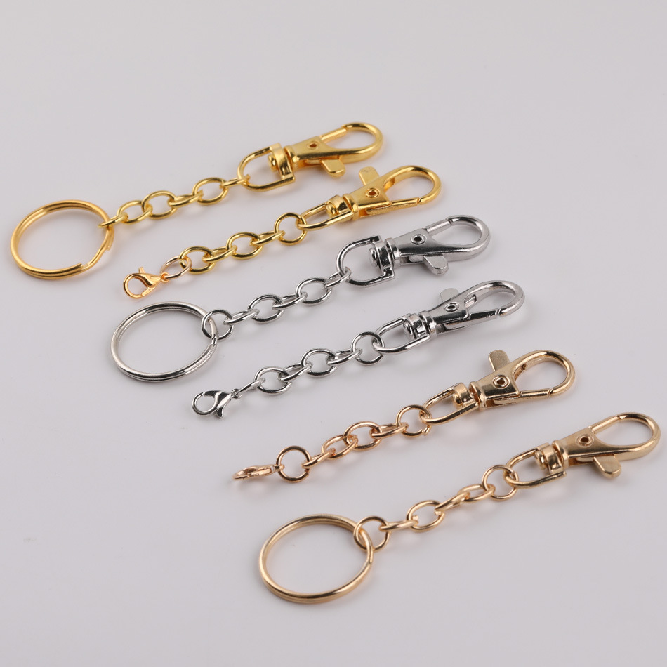 金属锌合金狗扣带链条钥匙扣 diy手工自制公仔挂件材料饰品小配件