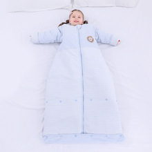 断码包邮全棉睡袋春秋冬季薄款宝宝儿童中大童加厚可脱胆纯棉防踢