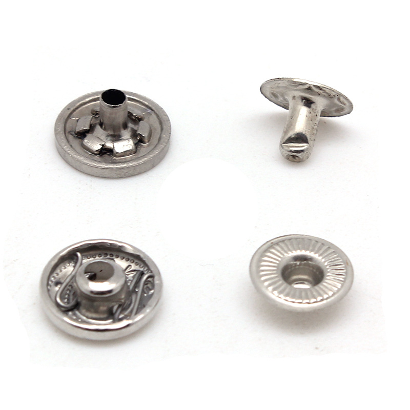 四合扣 现货供应831金属白镍环检无铅无镍四合扣 【厂家】