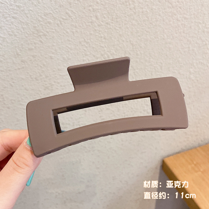 4 clip cuadrado de café profundo