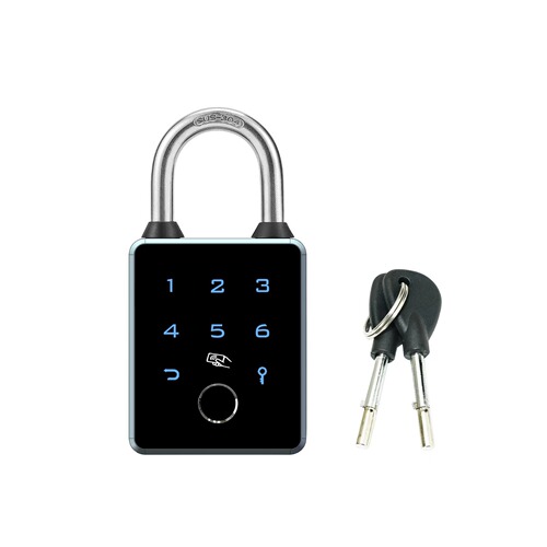 Tongtong Tuya smart fingerprint password padlock Bluetooth APP swipe card to unlock the door anti-theft waterproof electronic lock