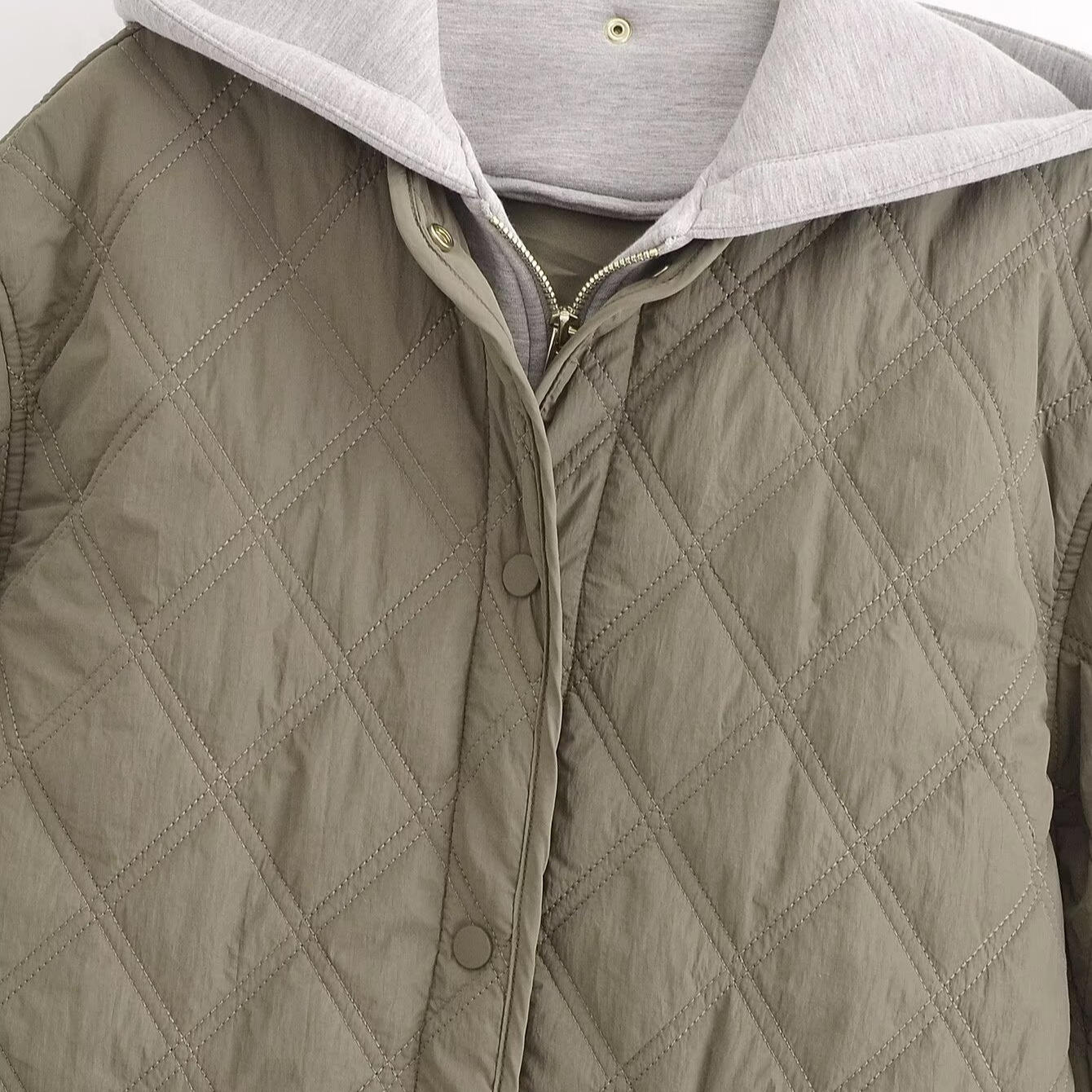 Abbigliamento donna autunno e inverno 2024 nuova moda di strada giacca con cappuccio in cotone_voghion.com