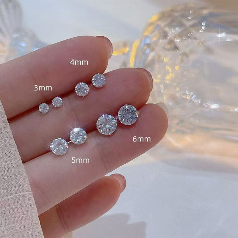 Hypoallergenic Sleep Stud Earrings In Titanium For Comfort_voghion.com