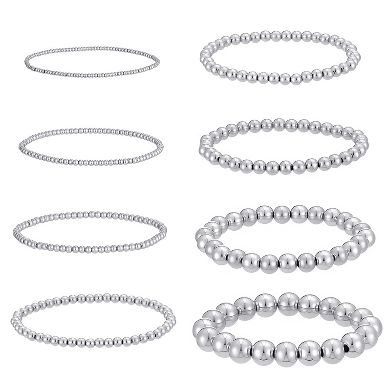 Supply cross-border e-commerce European and American Bracelet Men's simple fashion steel ball 303 material elastic stainless steel bracelet Supply cross-border e-commerce European and American Bracelet Men's simple fashion steel ball 303 material elastic stainless steel bracelet