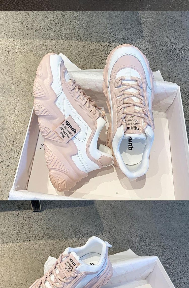 Platform Flad Kvinde Grøn Casual Trainers Dame Chunky Sneakers Damesko_voghion.com