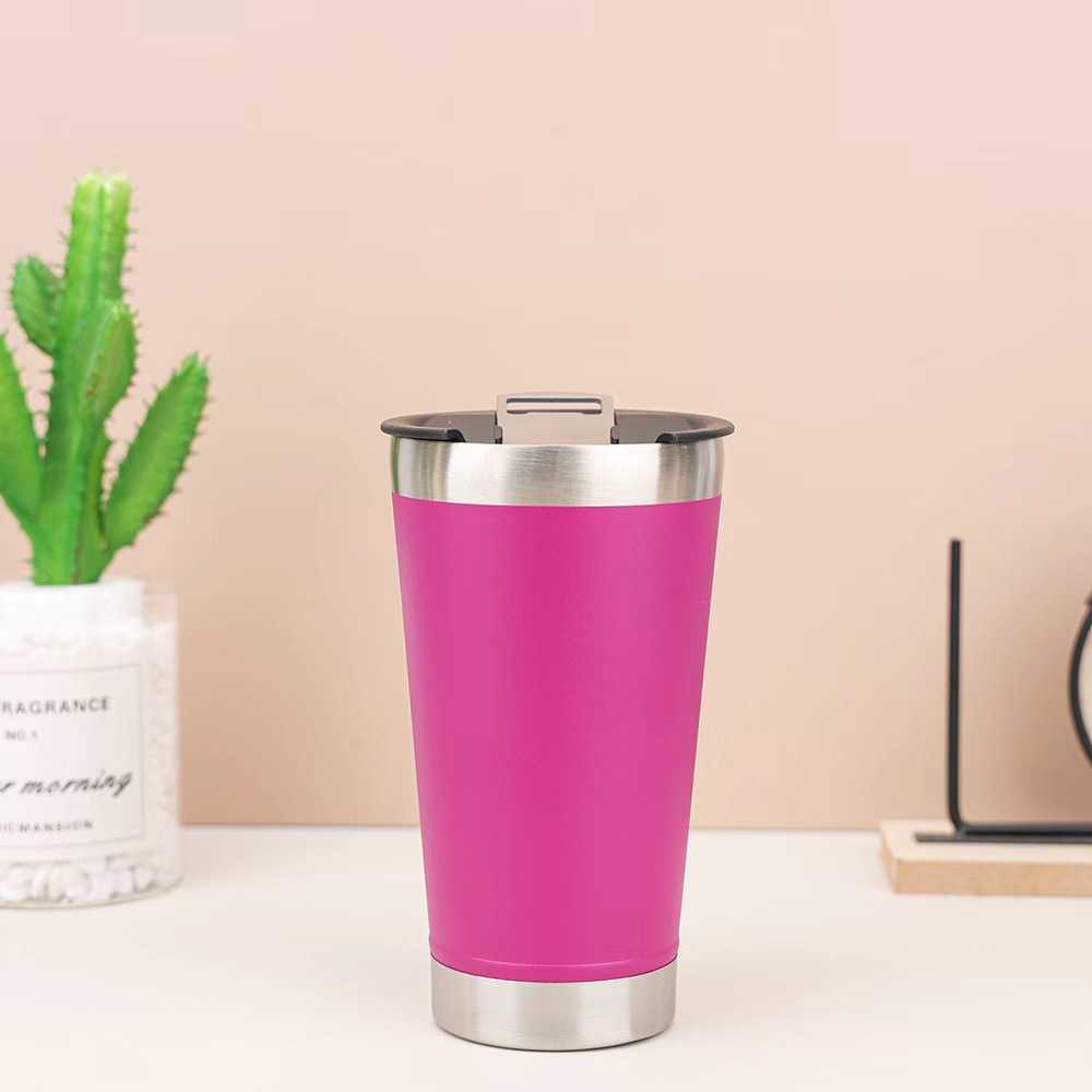 Transfronterizo 304 acero inoxidable taza de aislamiento al vacío 20oz taza de cerveza de aislamiento a largo plazo taza de automóvil con abridor de botellas
