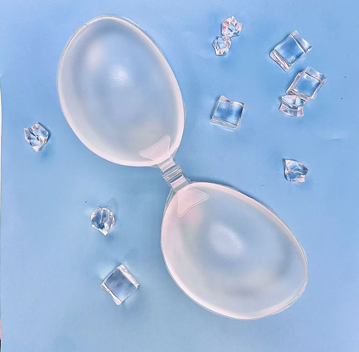 Pegatinas de pecho al por mayor en stock nuevas pegatinas de pecho de silicona Grandes pegatinas de pecho push up engrosada soporte superior sujetador transparente sujetador de silicona