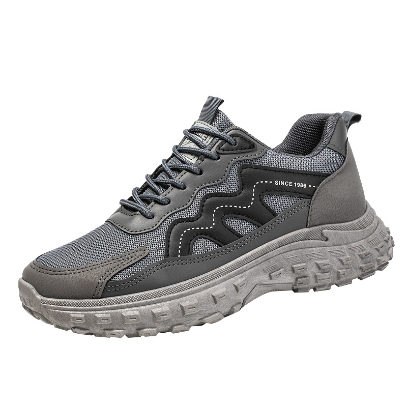 Primavera nueva malla transpirable superficie zapatilla de deporte retro zapatos de los hombres de ocio al aire libre zapatillas de deporte de los hombres transfronteriza