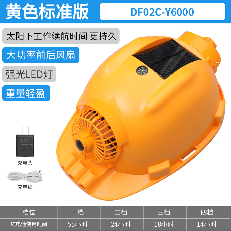 Sombrero DE SEGURIDAD Green Forest con doble ventilador solar recargable refrigeración Bluetooth con luz sitio de construcción protección solar sombrilla verano para hombres