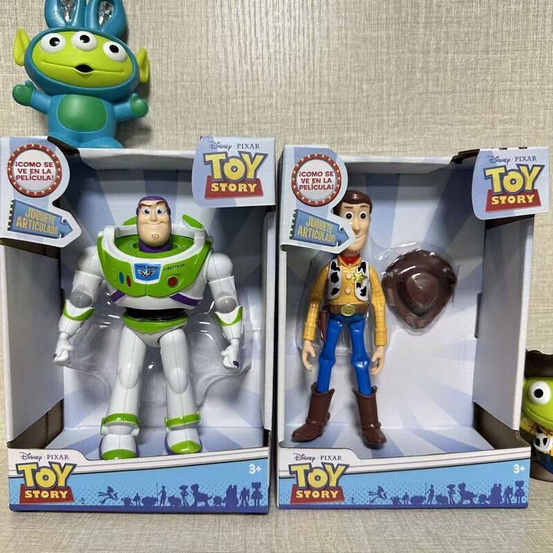 New Toy Story Buzz Lightyear and Woody Classic Toys, Movable Action Figures, Buzz and Woody Collectible Figures New Toy Story Buzz Lightyear and Woody Classic Toys, Movable Action Figures, Buzz and Woody Collectible Figures
