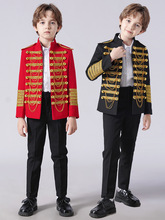 男童欧洲风格流苏军礼服舞台演出服宫廷装王子西服元旦儿童表演服