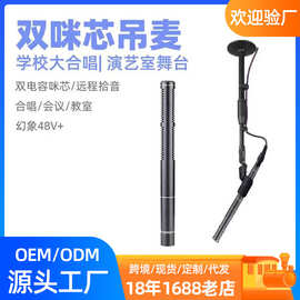 有线话筒专业采访麦克风新闻录音麦教学用吊咪低噪降噪电容话筒
