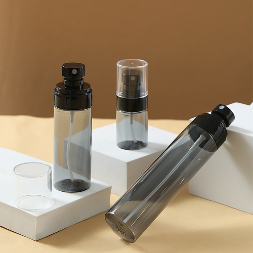 30ml60ml80ml100ml120ml transparent black plastic press fine mist spray bottle toner small spray bottle