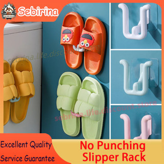 Bathroom Wall-Mounted Slipper Rack, No-Drill Storage Organizer for Bathroom, Wall-Mounted Toilet Wall Slipper Hook