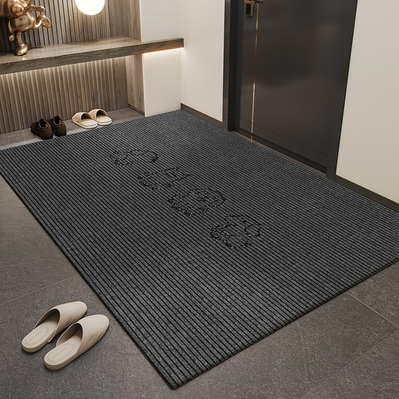 Cartoon Crystal Velvet Doormat For Entryway Dust And Dirt Removal_voghion.com
