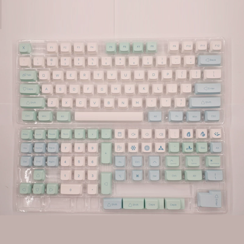 PBT Subvicit Small Fresh Series 137 - клавиши Ice Crystal Mint Glacier XDA High Machinery Key Caps оптом