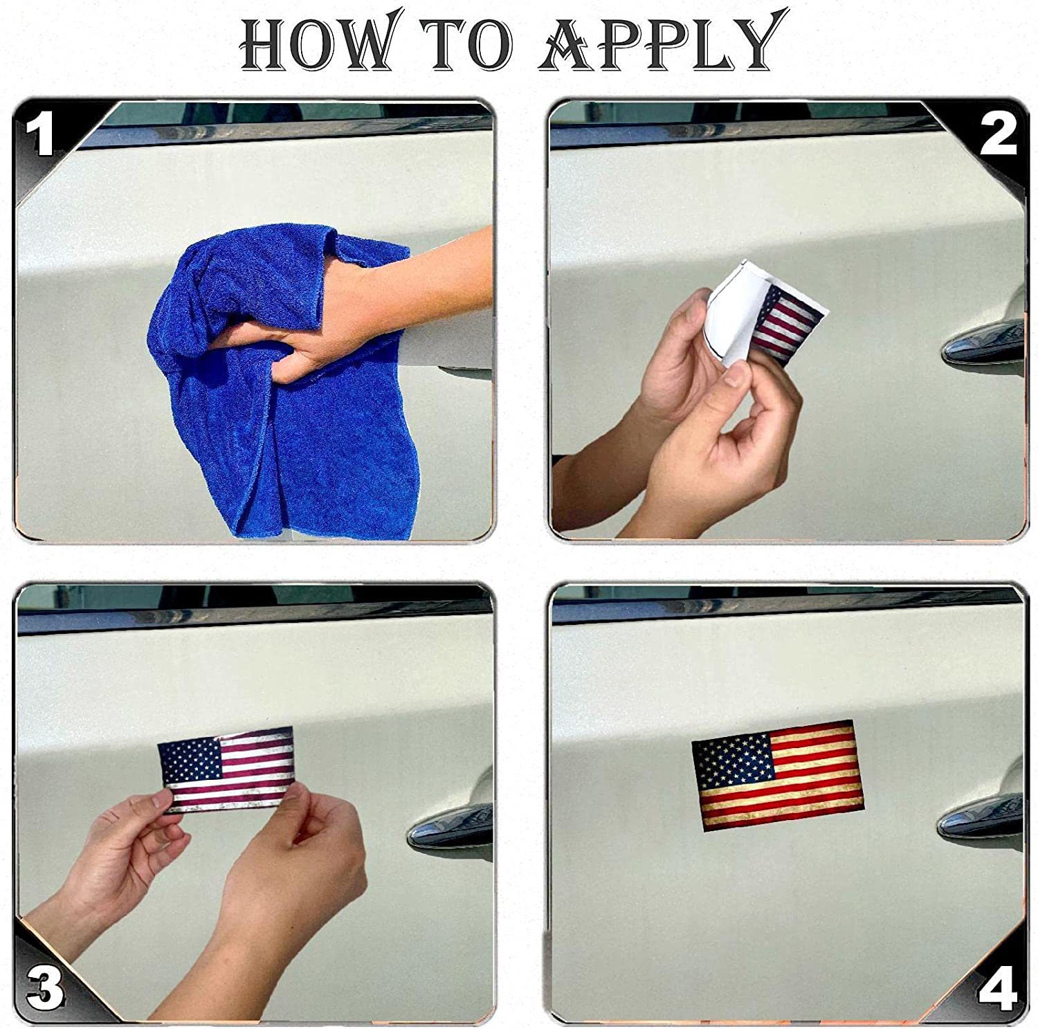 Hot-selling American Flag Skull Sticker Car Sticker Three-piece Package Customizable Car Sticker_voghion.com