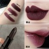 Matte purple acrylic lipstick, European style, chocolate-brown color