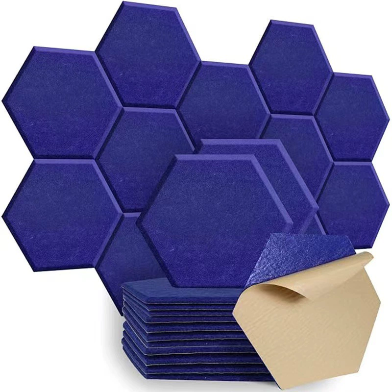 Polyester fiber sound-absorbing panel six-sided decorative special-shaped sound-absorbing panel wall sticker wall decoration polyester fiber sound-absorbing panel