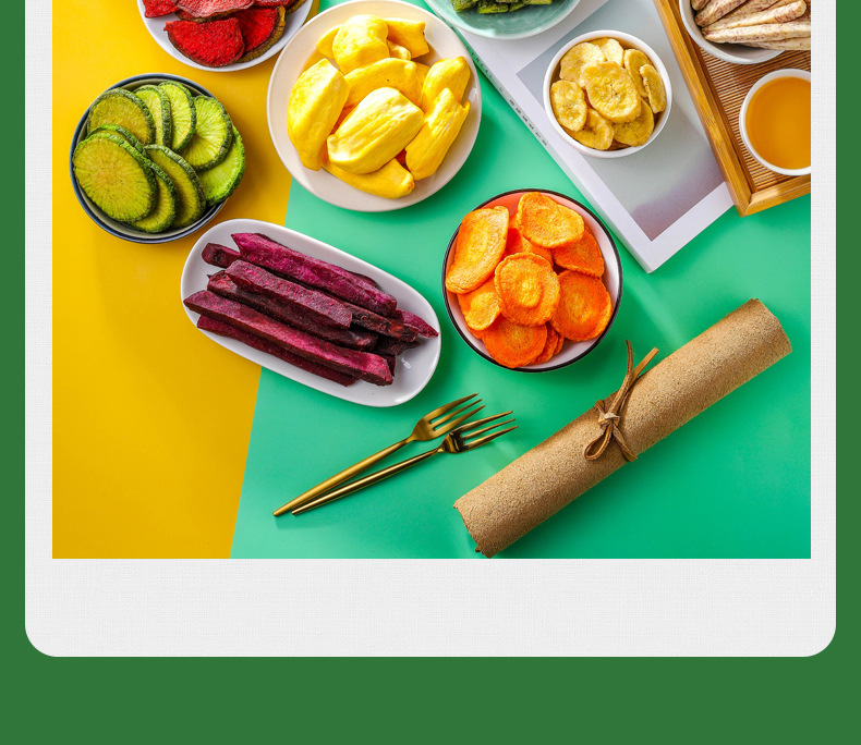 Yaji Mixed Fruit and Vegetable Crisps - A Comprehensive Assortment of 12 Dried Fruits and Vegetables, Low-Temperature Roasted, Delicious Trendy Snack, Wholesale