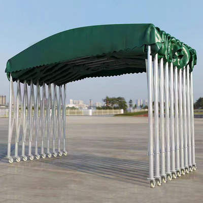 Push-pull canopy awning large mobile warehouse canopy activity telescopic tent outdoor workshop shrink parking shed