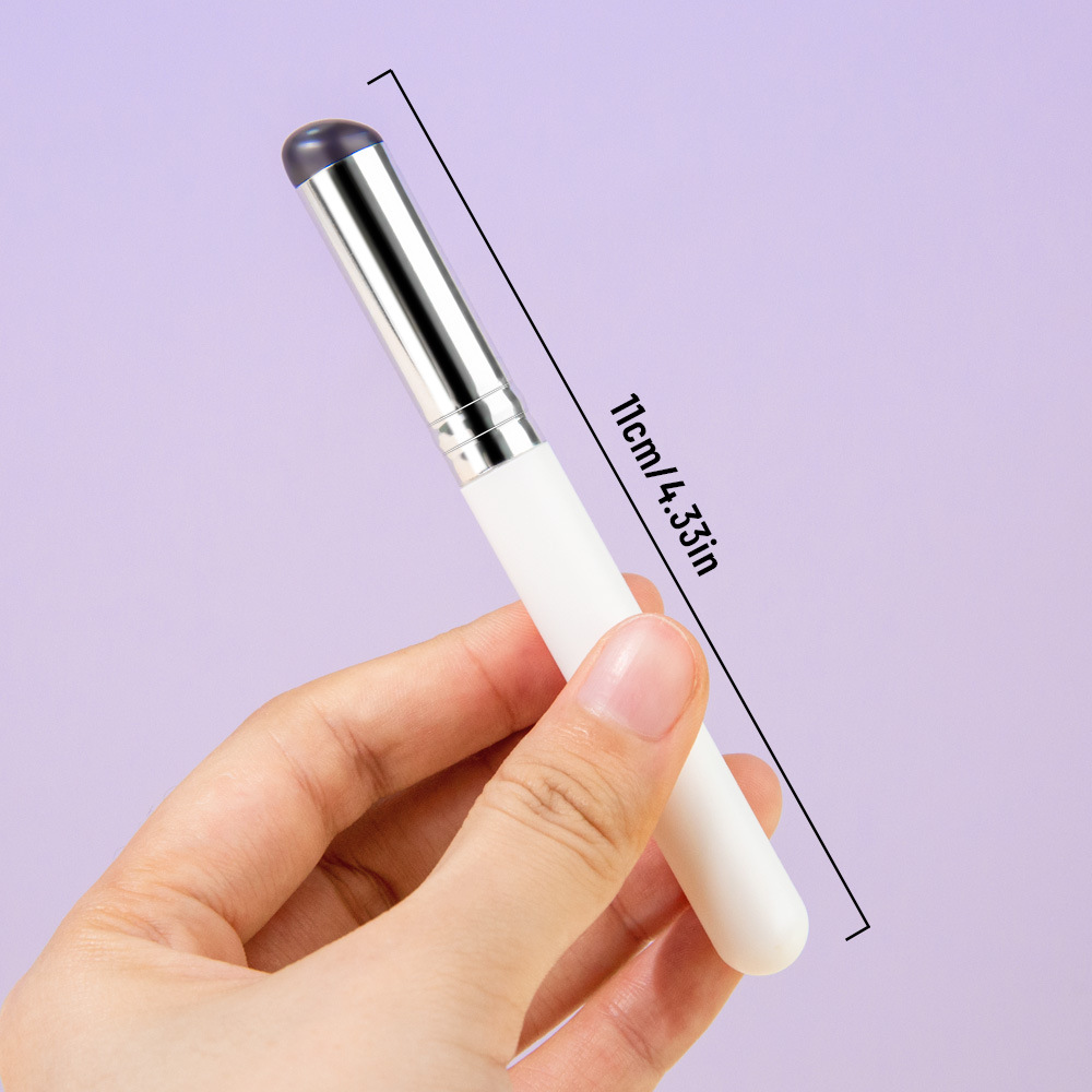 Q cepillo de labios de silicona del vientre del dedo suave con tapa lápiz labial portátil lápiz labial pincel de maquillaje floreciente mini corrector a prueba de polvo cepillo multiusos