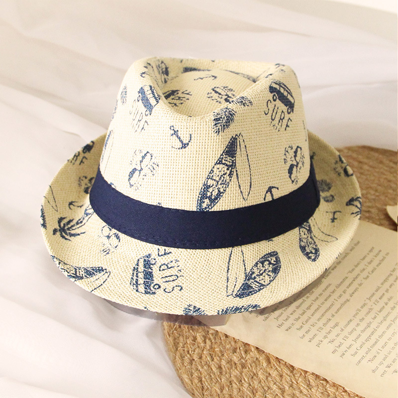 Straw Hat Hats Type 1 Piece Quantity Street Occasion Cartoon Pattern Children Unisex Casual Vacation Cartoon Straw Hat