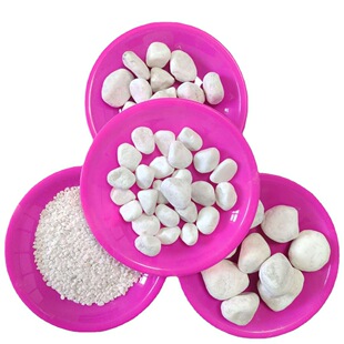 Natural White Pebbles for Succulent Paving, Garden Landscaping, Paving White Pebbles, Gravel and Gravel