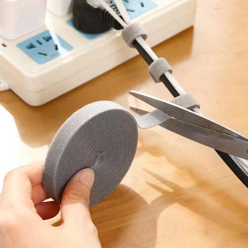Colorful Velcro cable organizer data cable storage computer Velcro cable tie cable tie desktop winding fixed