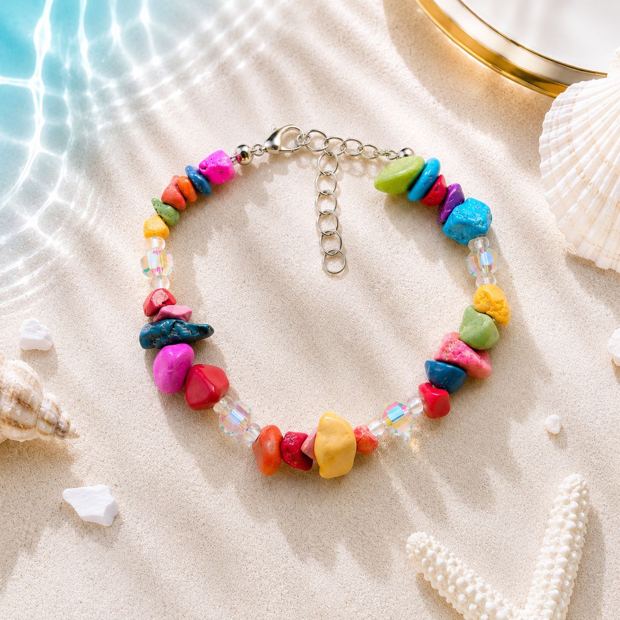 Concha natural, estrella de mar, caracola, pulsera tejida a mano, estilo oceánico, vacaciones en la playa, joyería de nicho para mujer, verano image 55