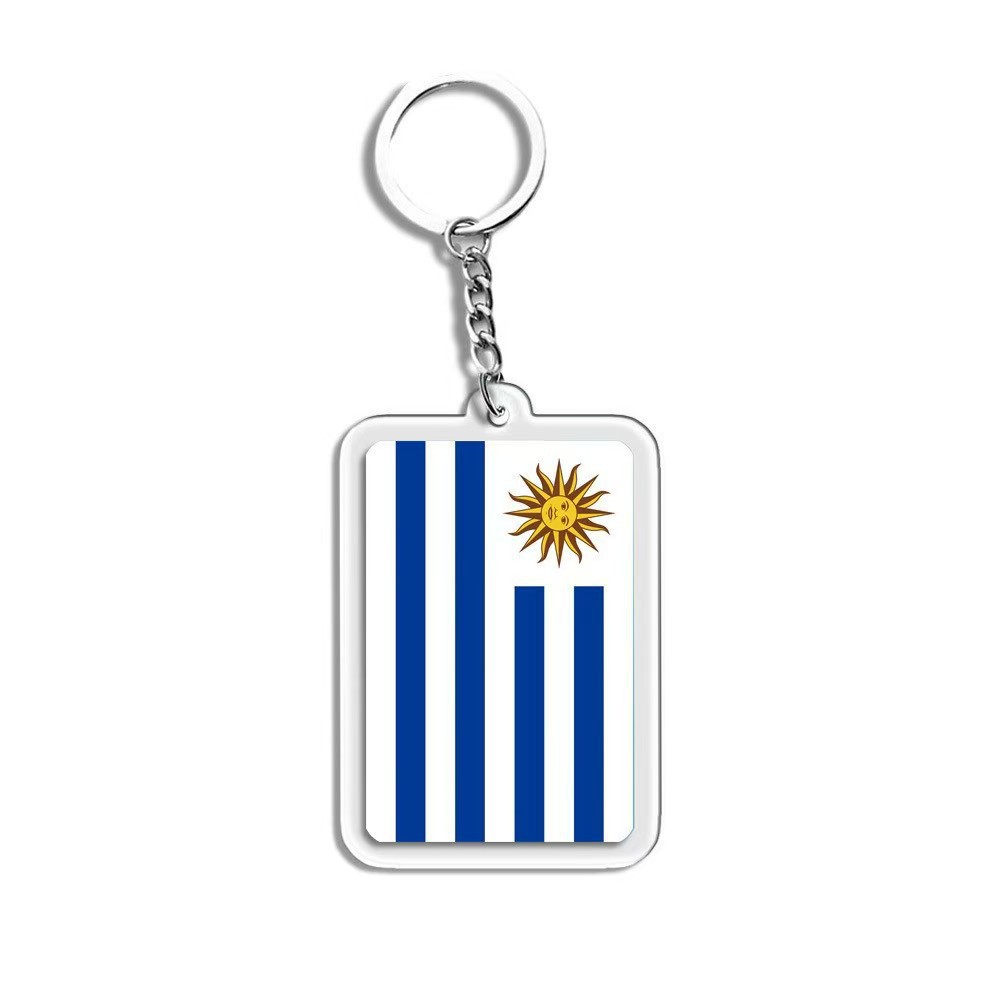 Colgante acrílico bandera nacional personalidad colgante creativo suministro transfronterizo fan decoración colgante conmemorativo llavero